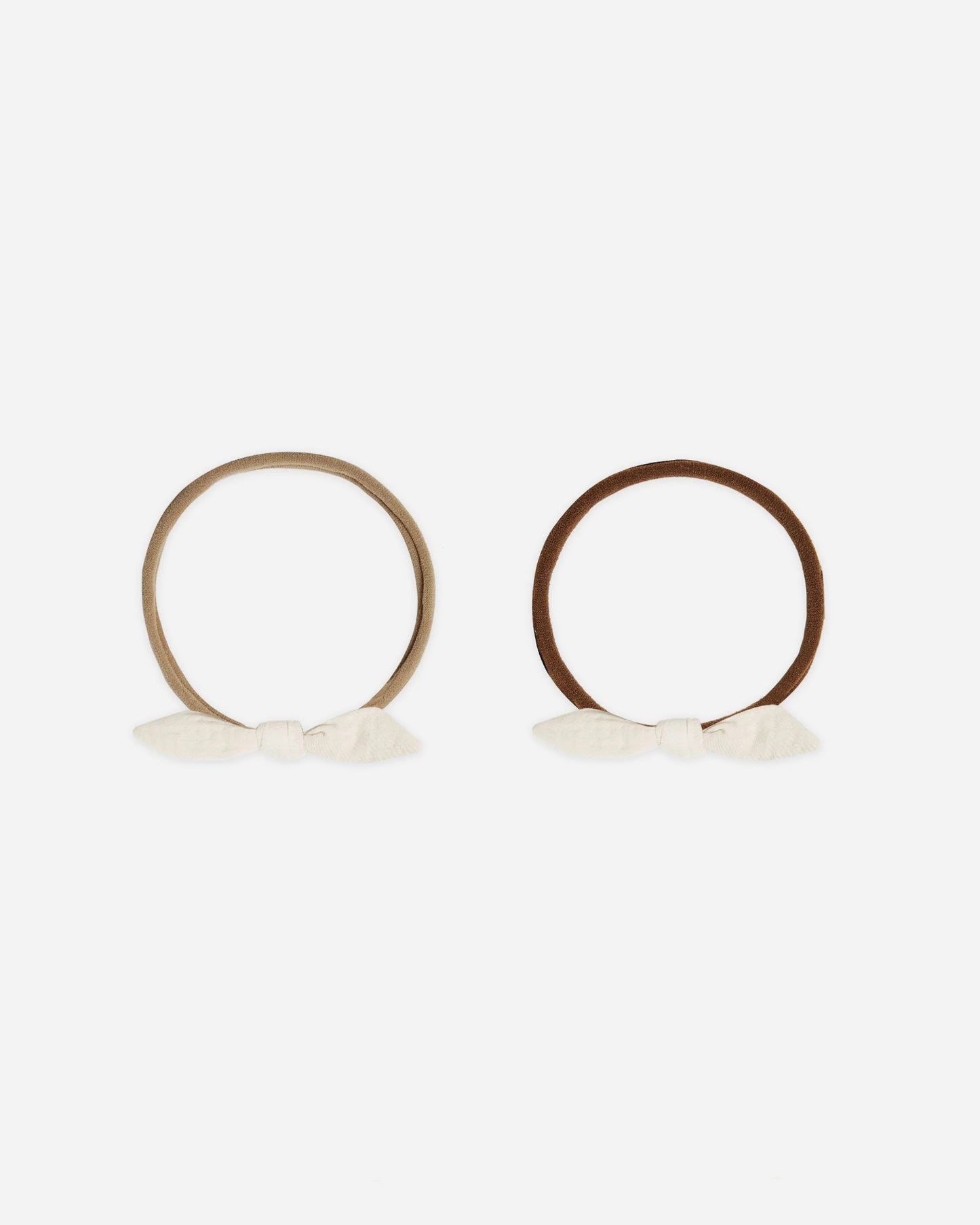 Little Knot Headband || Ivory with Beige Band