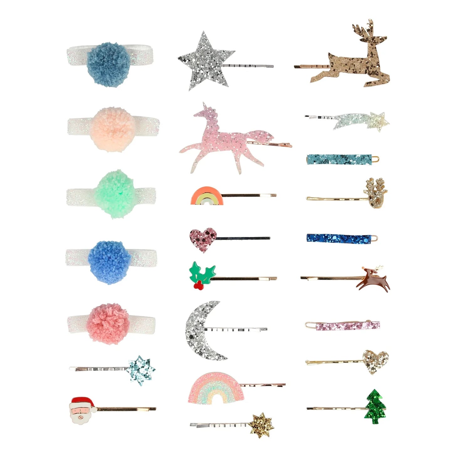 Hair Accessories Countdown to Christmas Advent Calendar