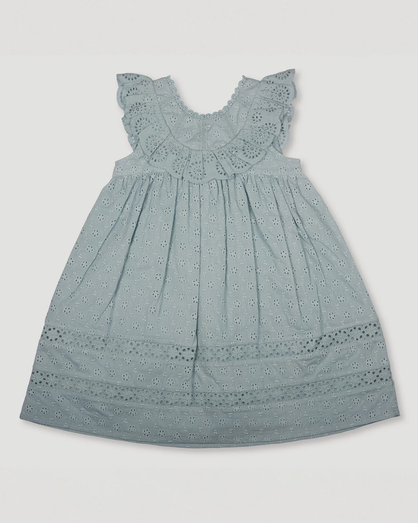Natasha Eyelette Dress || Sea Dream