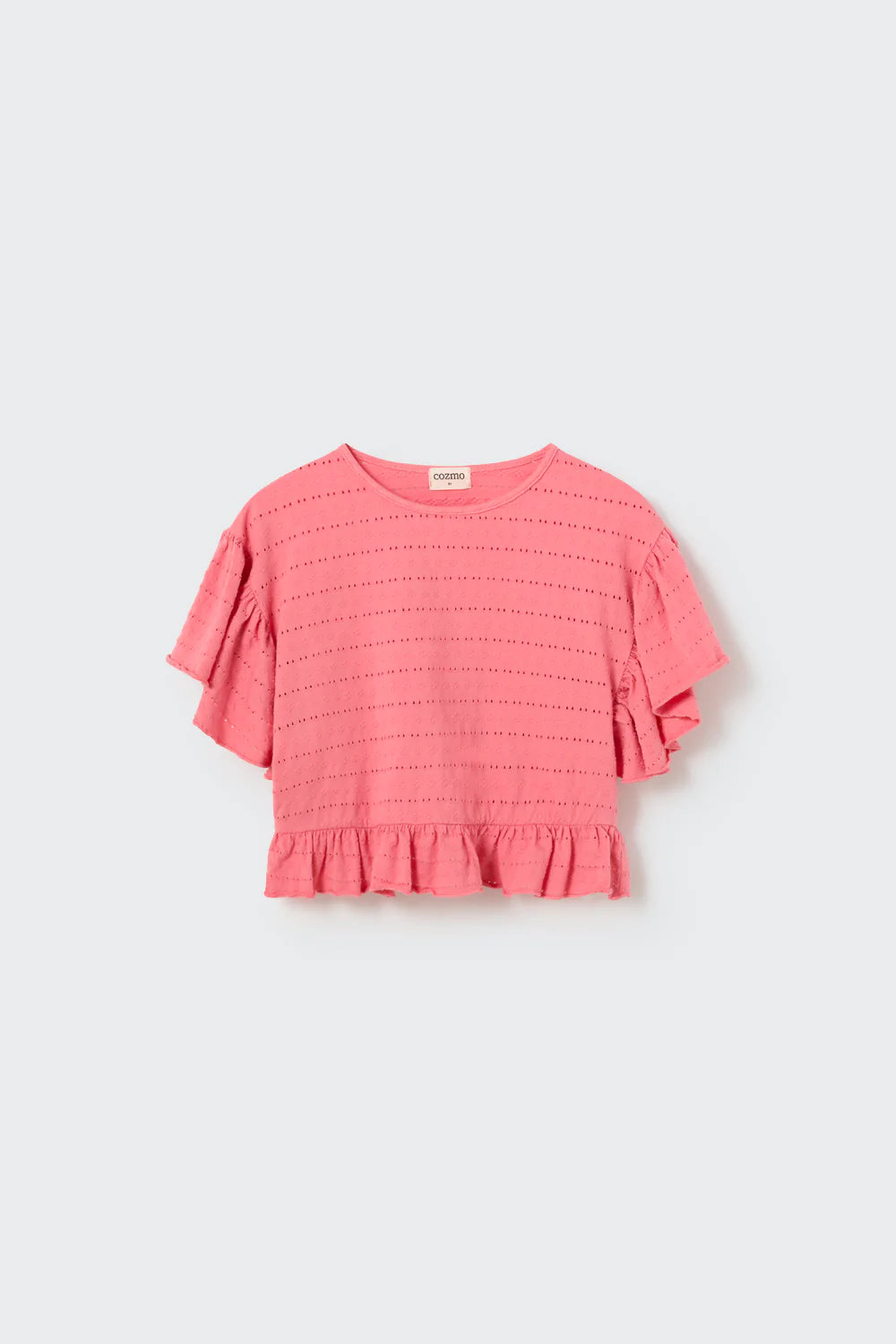 Embellished Jacquard T-Shirt || Confetti Pink