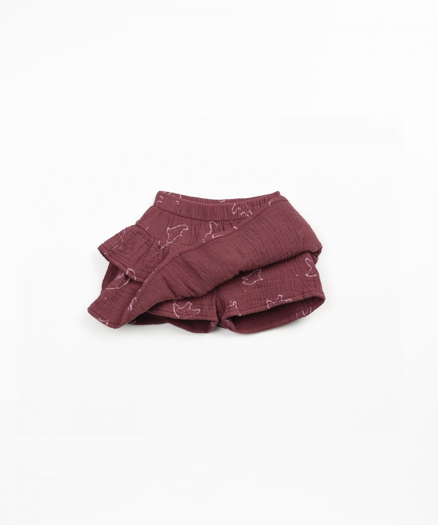 Bird Print Skort & Shirt Set