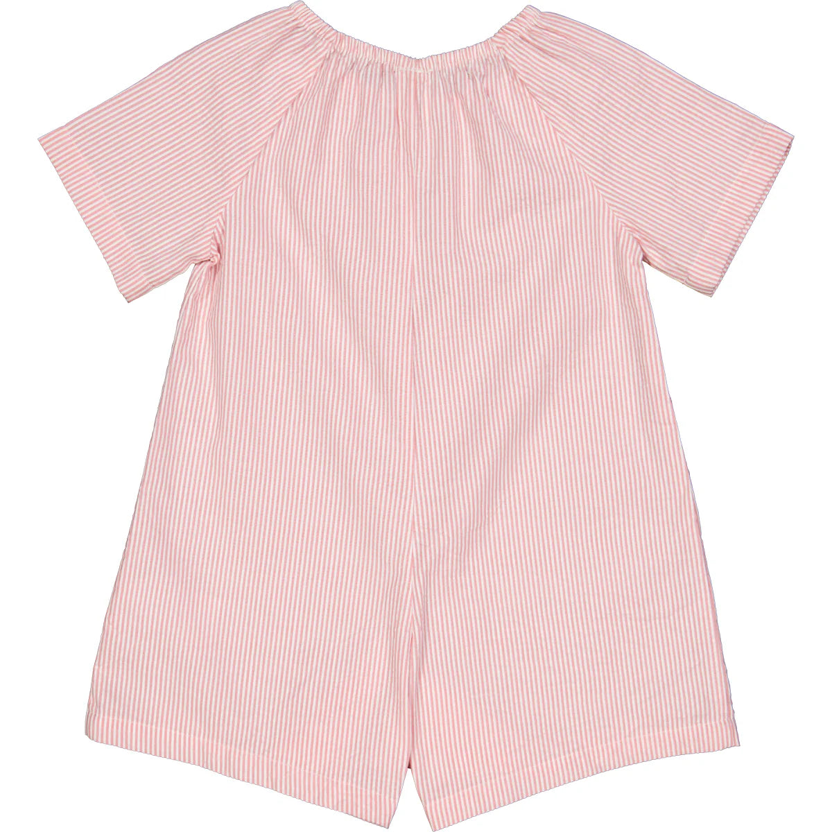 Seersucker Pink Stripe Shorts Suit
