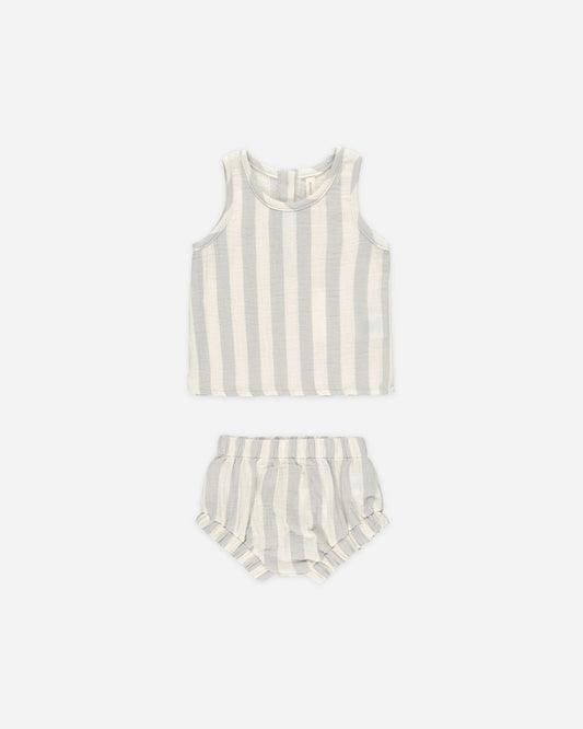 Woven Tank + Short Set || Sky Stripe