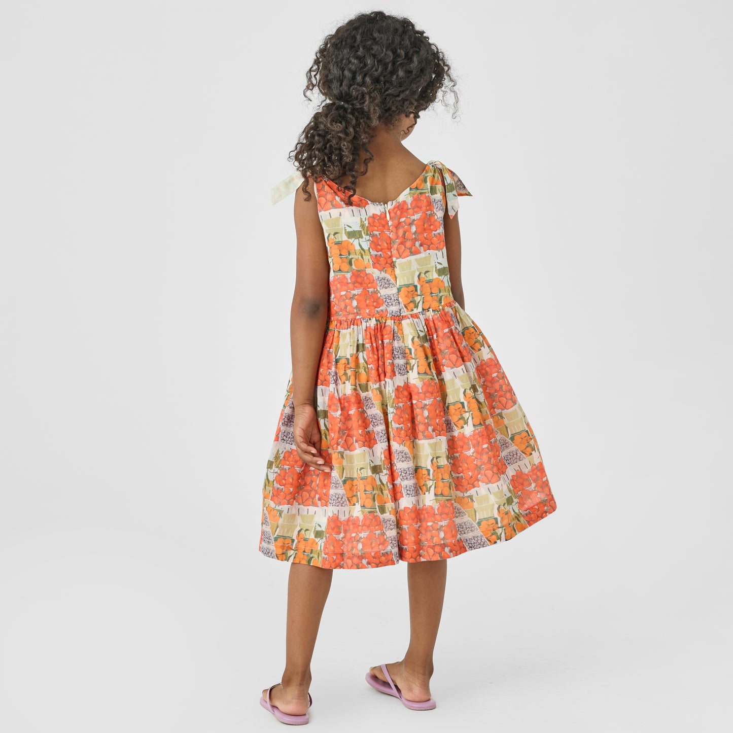 Girls Taylor Dress || Berries + Oranges