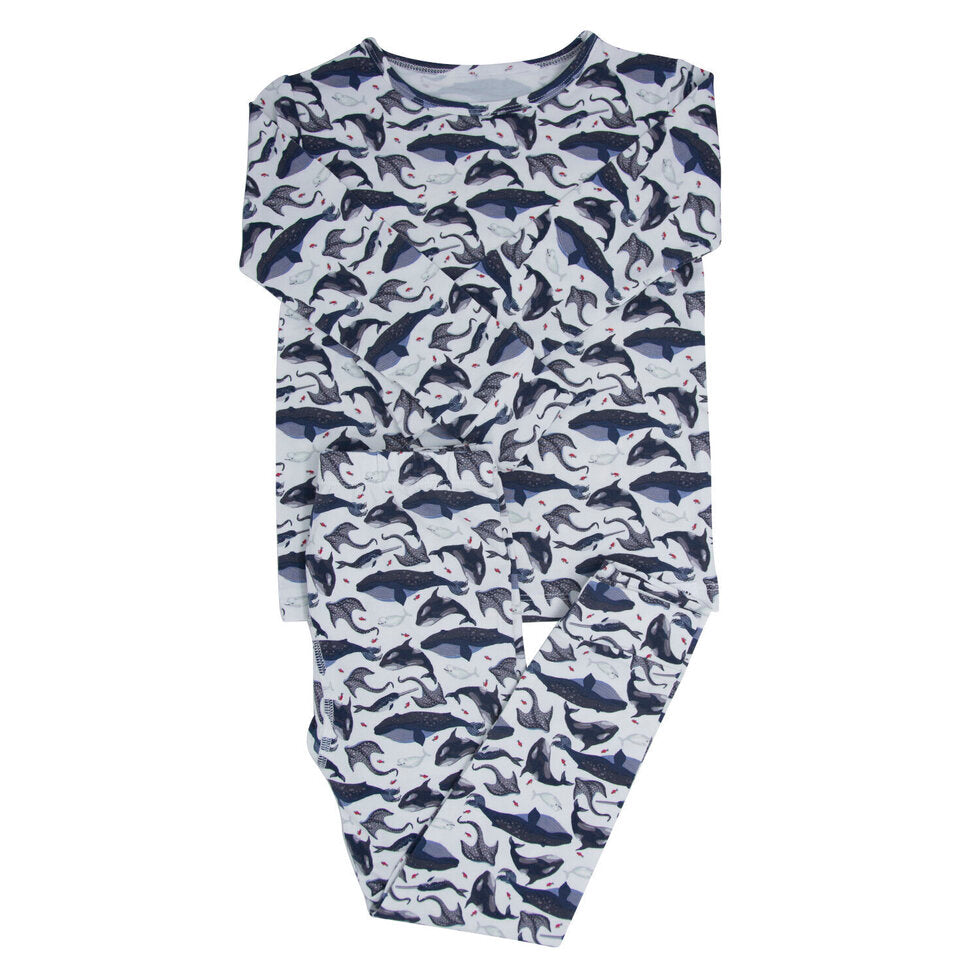 Bamboo Big Kid Pajamas || A Whale of A Tale