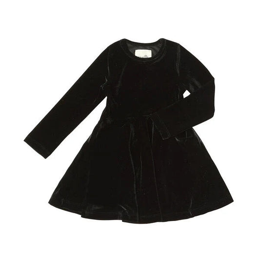 Merilee Dress is Black Velvet