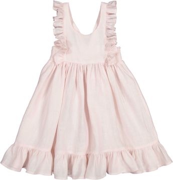 Pinafore Dress Danita Frill || Dusty Rose