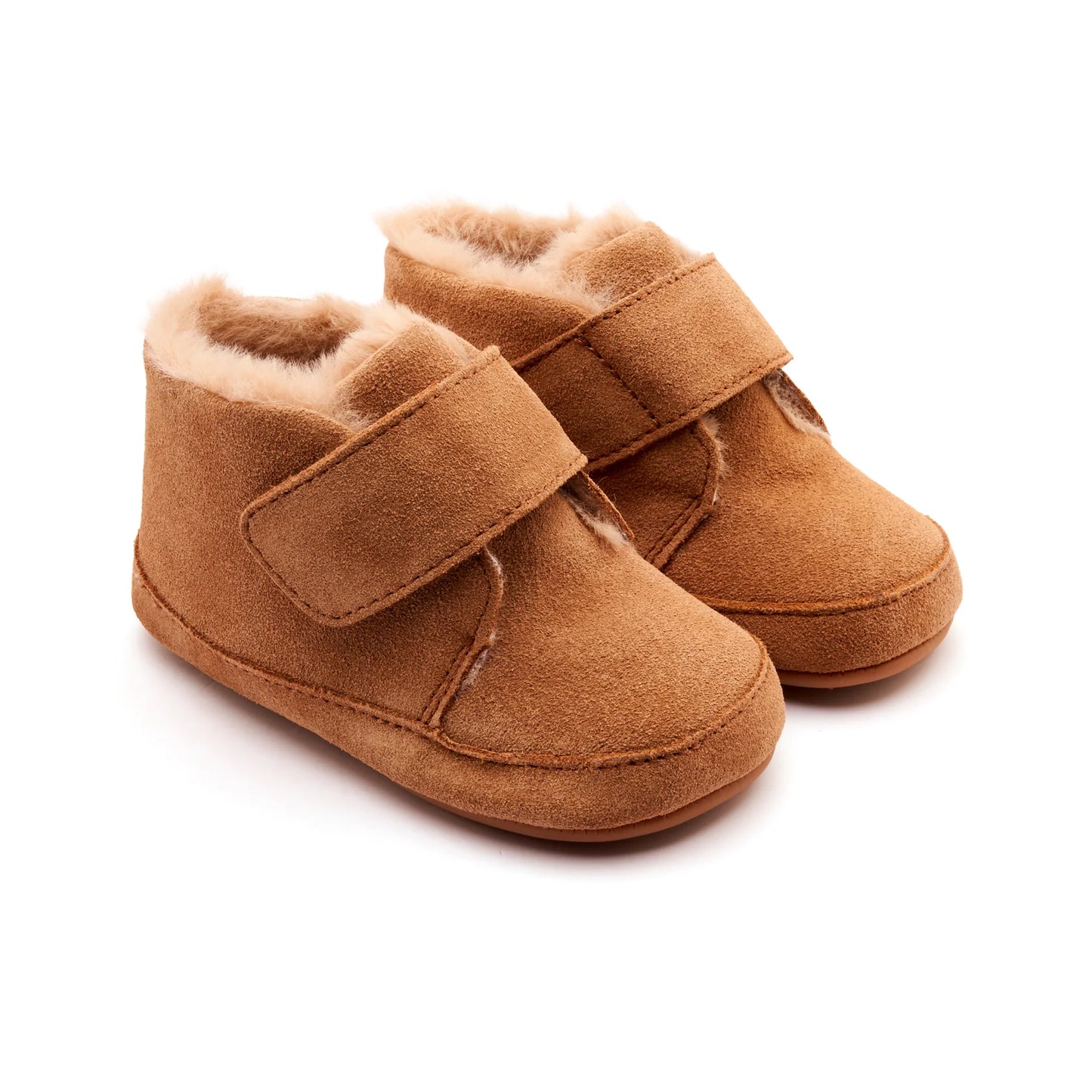 SHLOOFY SHOES TAN/SUEDE