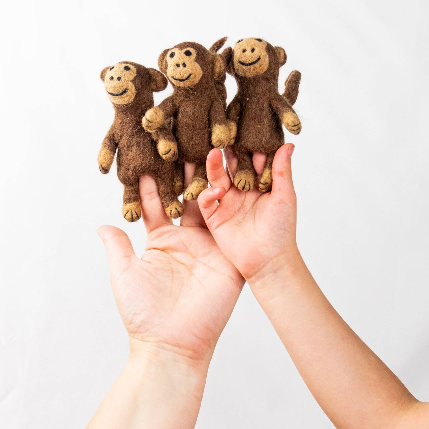 Felt Finger Puppets Monkey