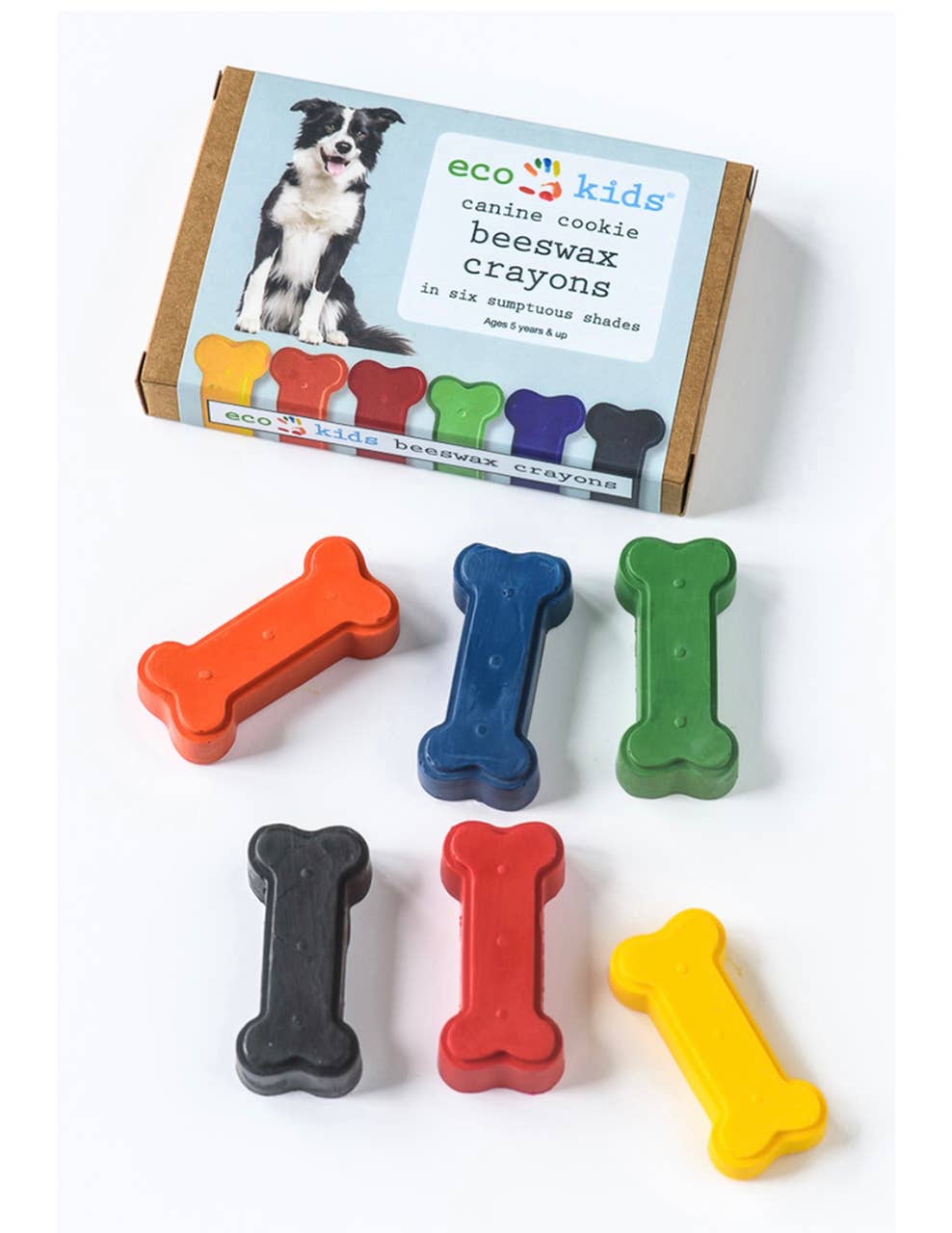 Beeswax crayons - canine cookie - case