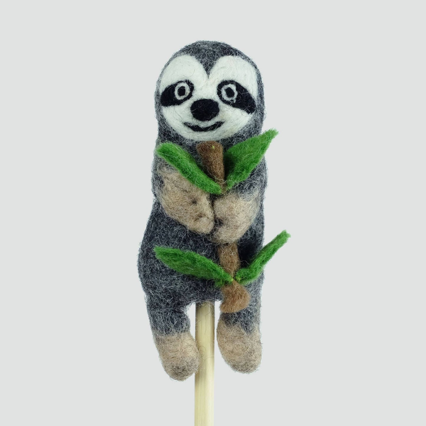 Felt Sloth Finger Puppets