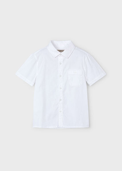 White On White Short Sleeve Dress Shirt