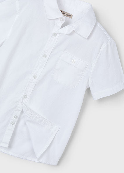 White On White Short Sleeve Dress Shirt