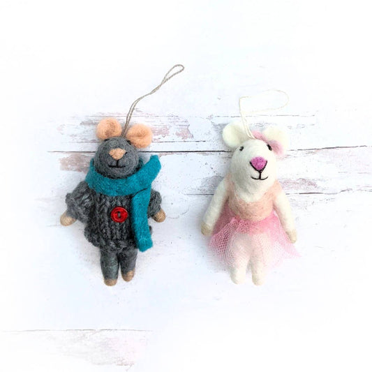 Lulu and Marty Eco Ornaments - Set of 2