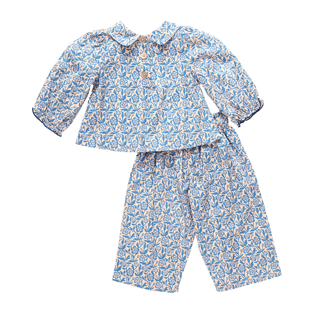 Baby Girls Dawson 2-Piece Set || Blue Climbing Floral
