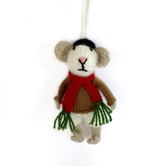 Mr. Mouse Premium Knit Wool Christmas Ornament
