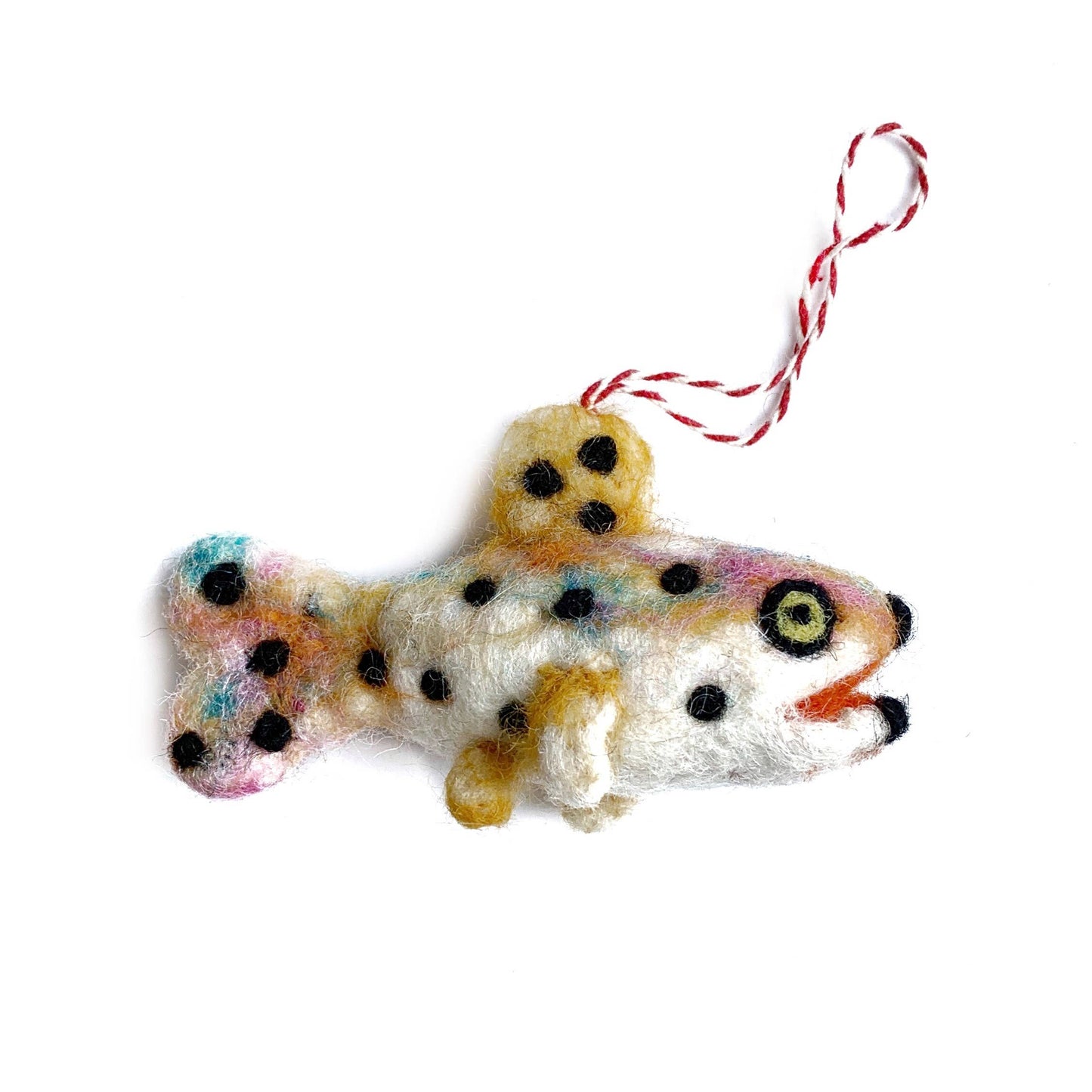 Trout Felt Wool Christmas Ornament