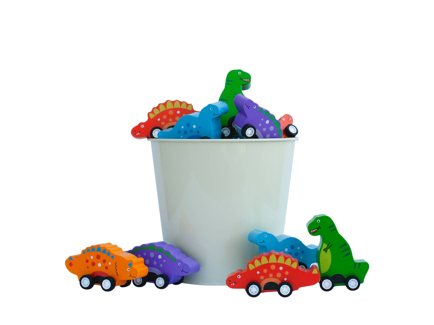Pull Back Dino Racers - Set of 5