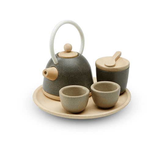 Classic Wood Tea Set