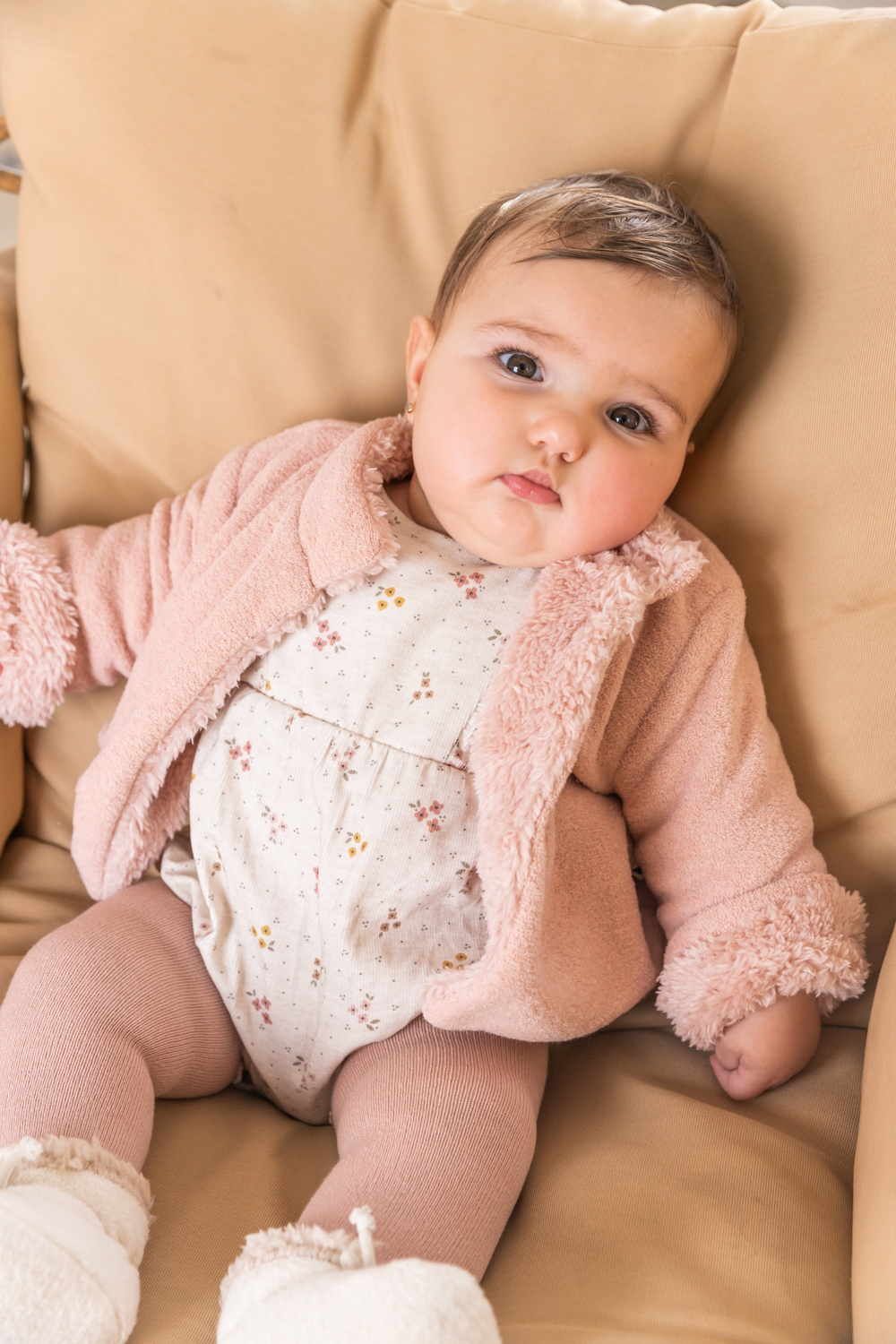 Petit Indi Pink Faux Fur Coat