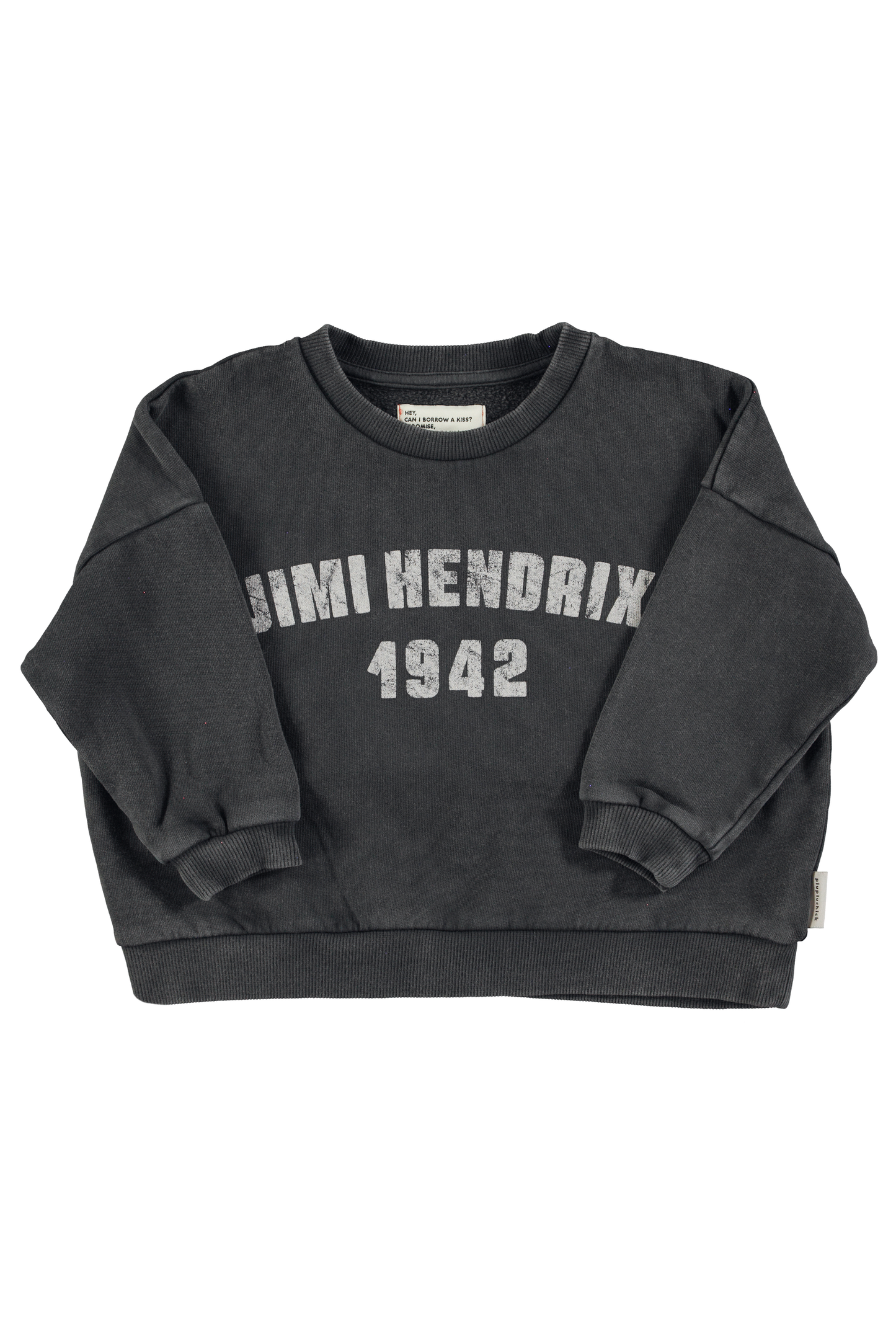 Sweatshirt |Faded Black w/ "Jimi Hendrix" Print