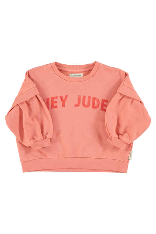 Sweatshirt | Pink w/ "Hey Jude" Print