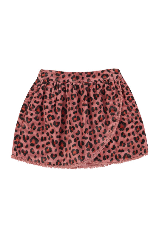 Short Skirt | Pink with Animal Print