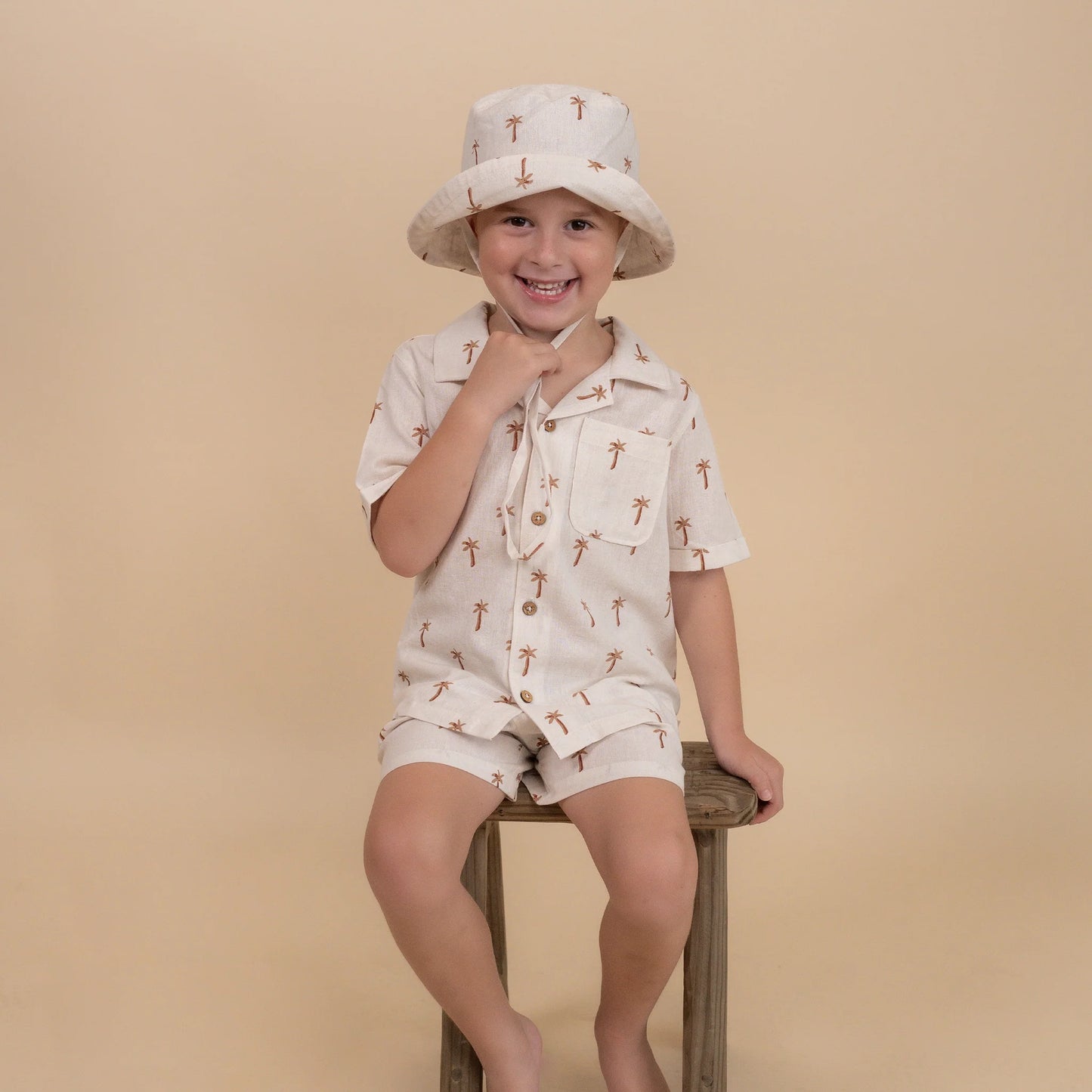 Organic Shirt & Shorts Set || Palm