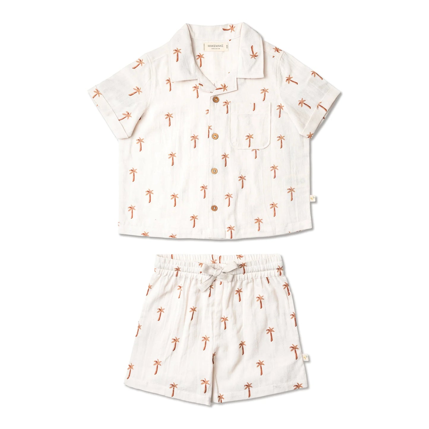 Organic Shirt & Shorts Set || Palm