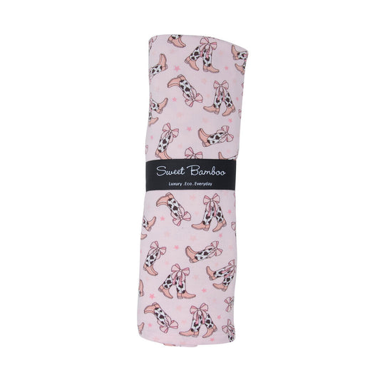 Sweet Bamboo Swaddle || Cowhide Boots