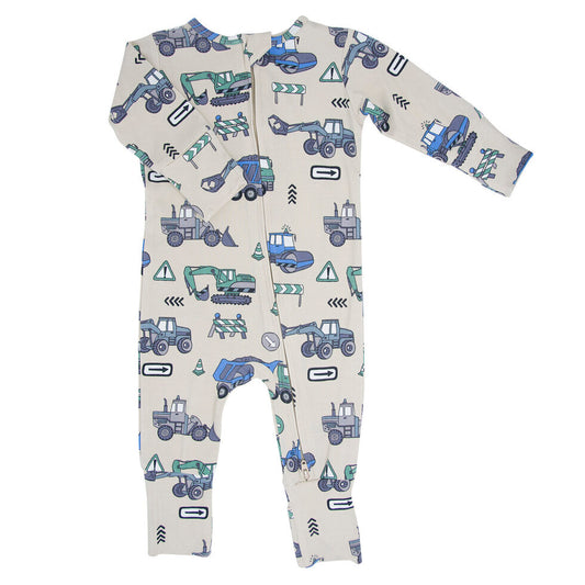 Bamboo Convertible Romper || Construction Site