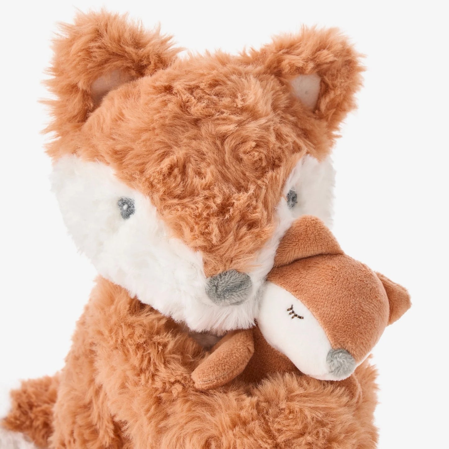 Mama + Baby Fox Plush Toy Set