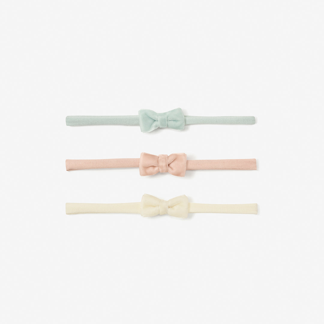 3 pk Baby Velvet Bows