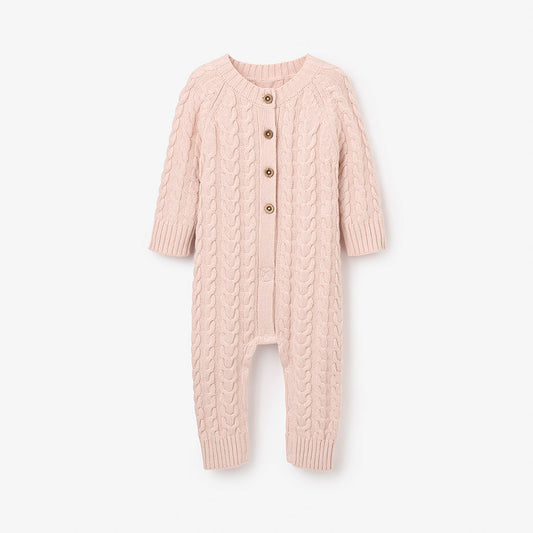 CABLE JUMPSUIT PALE PINK