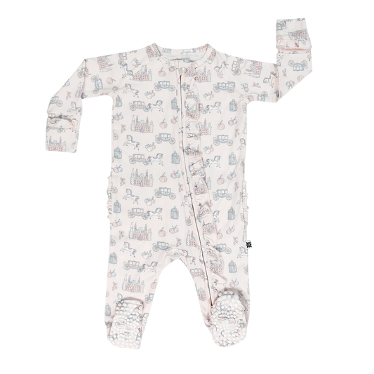 Bamboo Ruffle Bottom Footie || Fairy Godmother