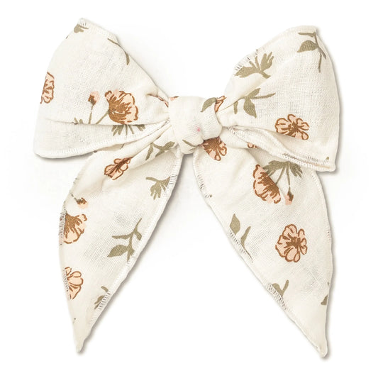 Organic Hair Bow Clip || Fleur