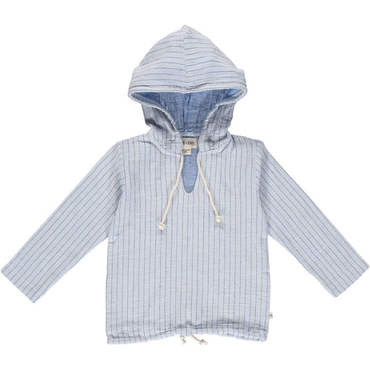 St. Ives Gauze Hooded Top || Stone