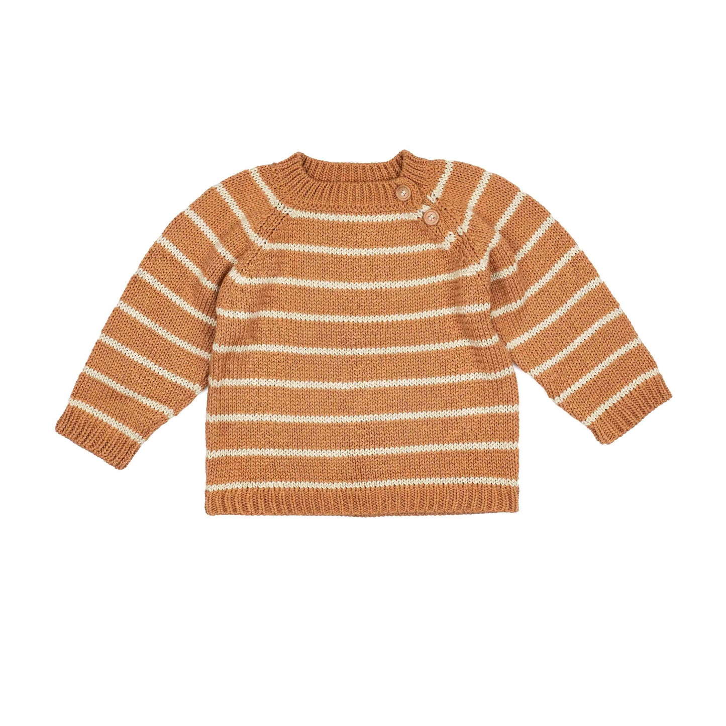 Wild Wawa Striped Crewneck Sweater || Ginger Oat