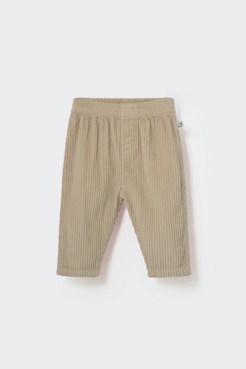 Organic Cotton Wide Corduroy Pant || Stone