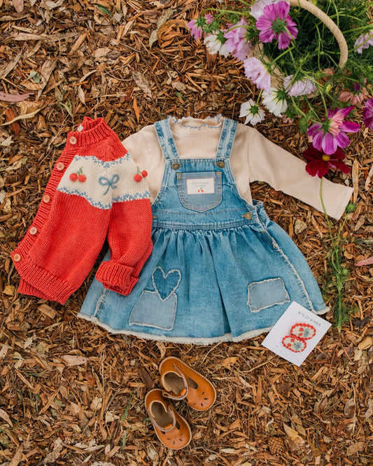 Patchwork Overall Dress || Denim