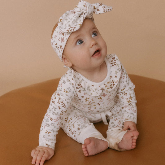Organic Ruffle Onesie & Pant Set || Garden