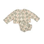 Quilted Jacket and Bloomer Set || Vintage Cherry