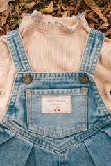 Ribbed Turtleneck || Natural/Denim