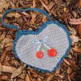 Crochet Heart Purse || Baby Blues