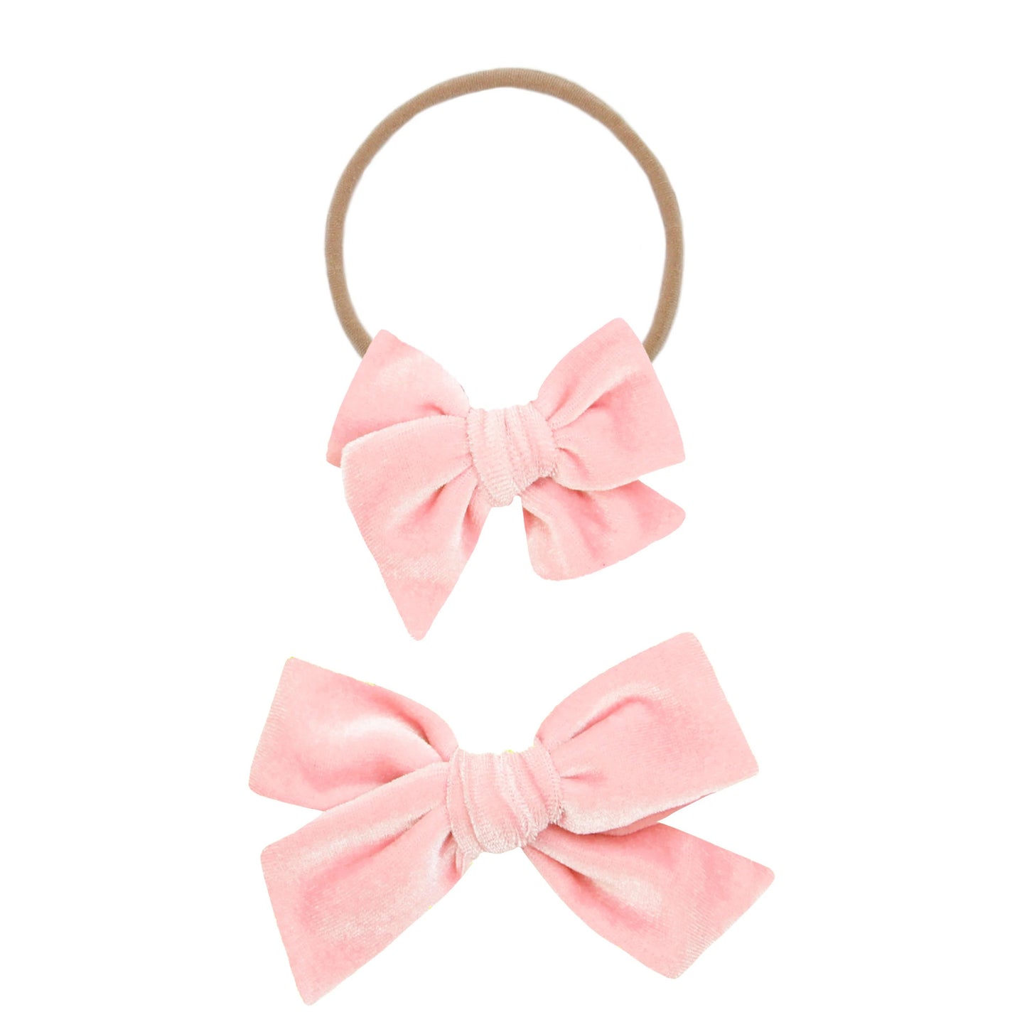 Velvet Bows - Headband Style Small