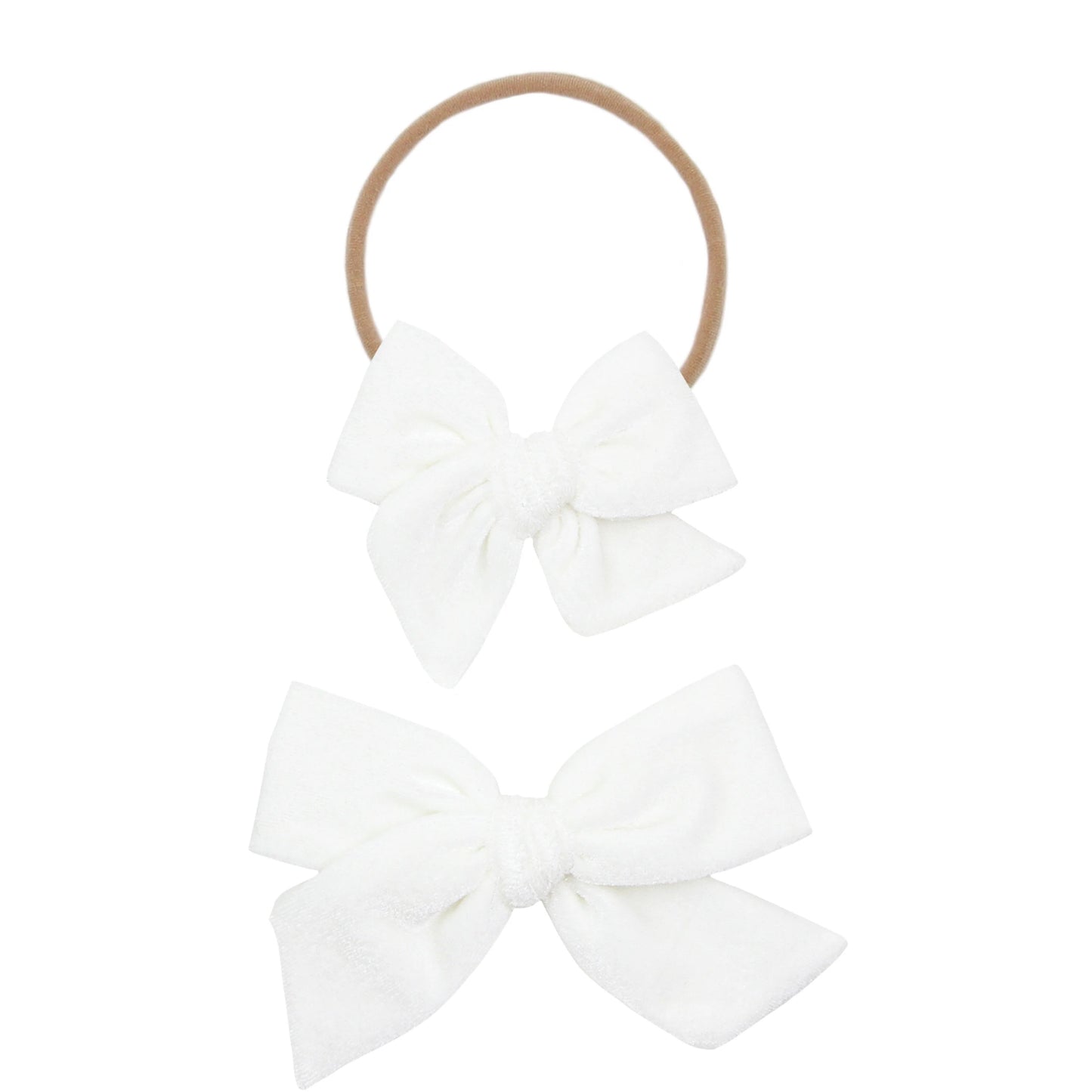 Velvet Bows - Headband Style Small