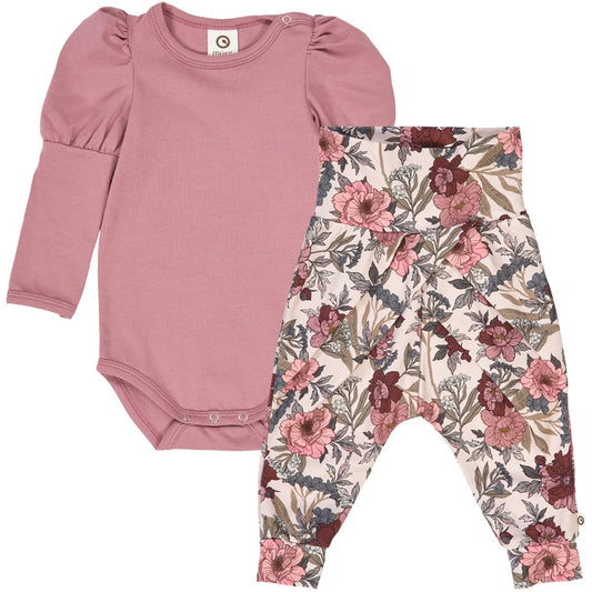 Baby Bliss Pant and Onesie Set || Nightingale/Root/Nostal