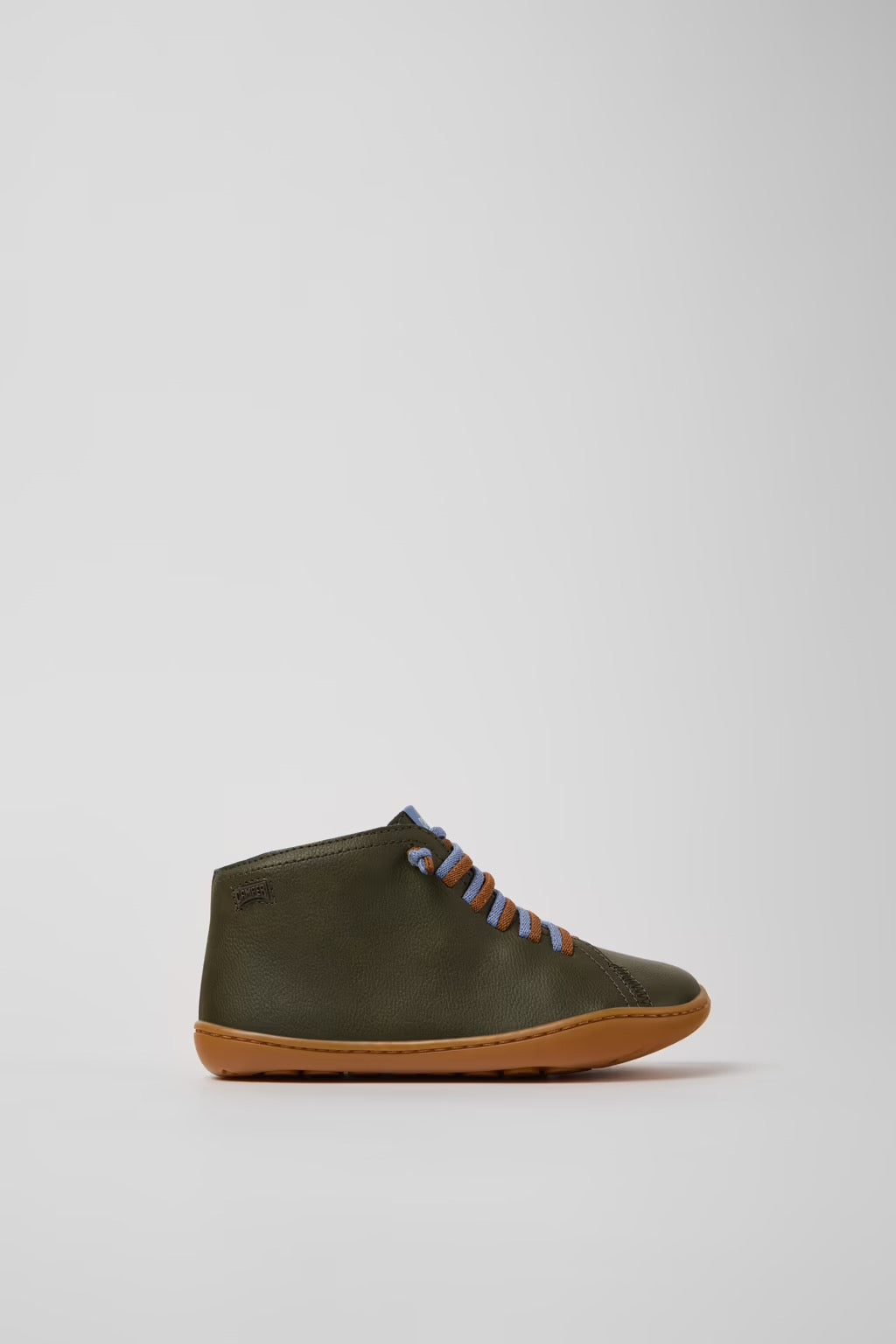 Peu Green Leather Boots for Kids