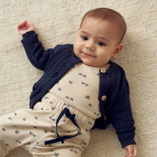 Baby Printed Rib Top || Auto