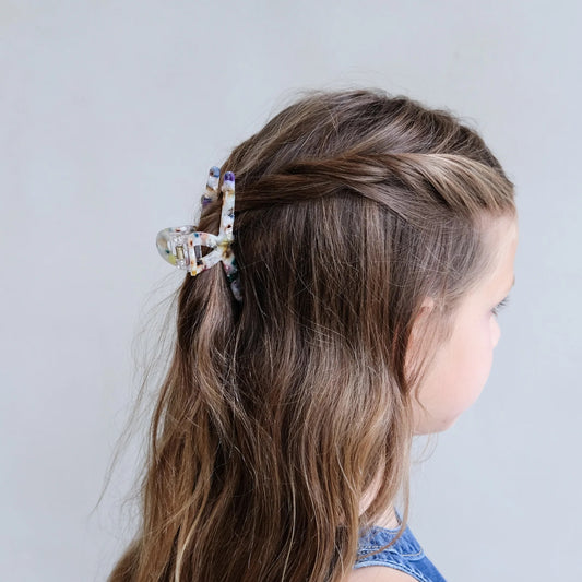 Speckled Rainbow Claw Clip